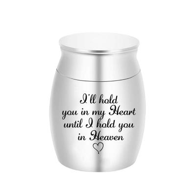 China Europe Small Keepsake Urns For Human Ashes Mini Cremation Urns For Ashes Stainless Steel Memorial Ashes for sale