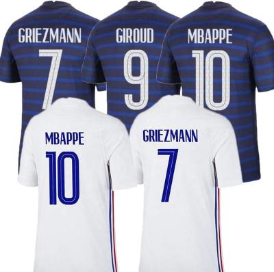 China 2020 2021 France MBAPPE GRIEZMANN POGBA tank tops 20 21 kit soccer jersey KANTE football shirts men + kids jersey for sale