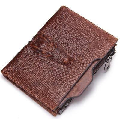 China Waterproof Luxury Multi Crocodile Men Card Holder Leather Wallet for sale