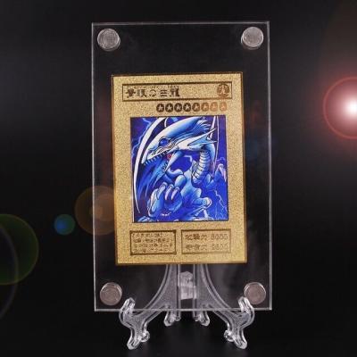 China Anime Gold Card Box Board Game Dustproof Acrylic Sports Cards Sleeve Open Magnetic Protector Case With Holder HWA10070 for sale