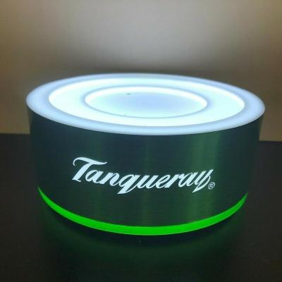 China Acrylic With Led Light Refillable Single Bottle Tanqueray Glorifier For Bar Mancave Decoration for sale