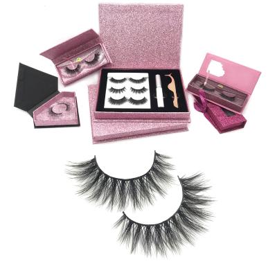 China Natural Long Strip Mink False Eyelash Vendor With Customize Lashes Packaging Box for sale