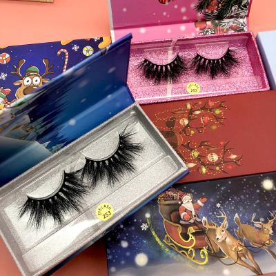 China Discount Sale Natural Wholesale Long Mink False Eyelashes 25 Mm Mink Lashes 3D Mink Lashes Seller for sale