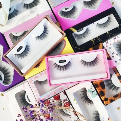 China Wholesale Natural No MOQ 3d Long False Mink False Eyelashes OEM OEM Bundles Luxury Silk Lashes for sale