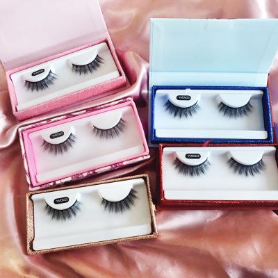 China Long Lashes 5d Natural Silk Private Label Faux Mink Strip Eyelashes Vendor Own Brand With Custom Package Box for sale