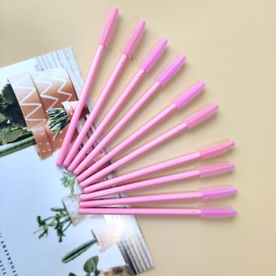 China Beauty Makeup Application Eyelash Brush Good Quality Eye Lash Mascara Magic Wands Disposable Eyelash Extension Brush for sale