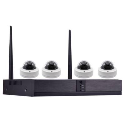 China 1080p 4ch 8ch IP 1080p 4ch 8ch full HD cctv wireless metal wifi security dome nvr kit camera system for sale