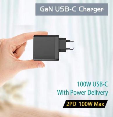 China Palladium Fast Charging Mini GaN 100w USB Charger Super Fast Charging Type C Wall Charger Palladium 100w GaN Adapter 100w for sale