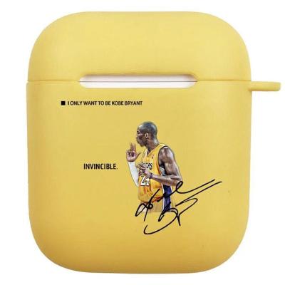 China Fashiontable New Arrival OEM Logo Soft TPU Silicone Kobe Bryant NBA For Apple Airpods 1 Pro 2 Case Protetive Cover for sale