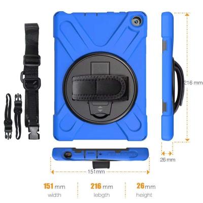 China Amazon Best Selling Tablet Case 3-Layer Silcone Protective Shockproof Childproof Cover With Hand Strap Holder For Kindle Fire 2020 HD8 HD 10 Plus for sale