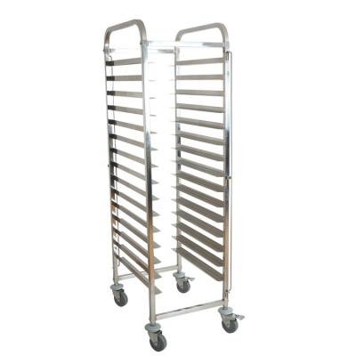 China Commercial Kitchen Custom Size Hotel Bakery Cooling Tray Rack Stainless Steel Trolley Cart for sale