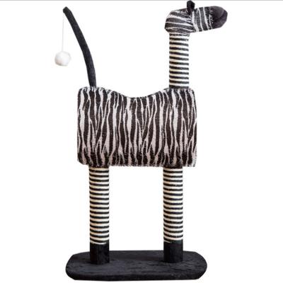 China Sustainable Soft Designed Customized Cat Climbing Scratcher Tree Toy for sale