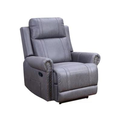 China KD Foldable Modern Fabric PU Extended Manual Recliner 8 Point Massages for sale