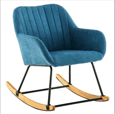 China (Other) Swing Armchair Adjustable Upholstered Back Rocking Lounge Chair Sofa Seat Fabric for sale