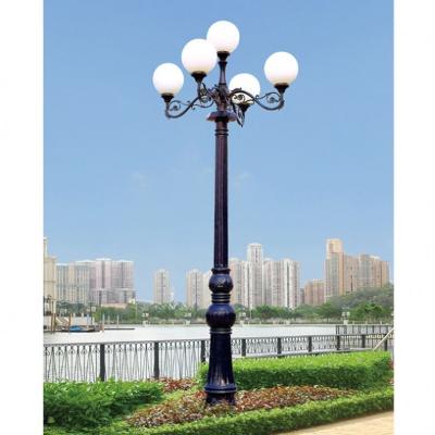 China ROAD Warm / Cold White E27 Garden Lights Seamless Welded Aluminum Lamp Poles for sale