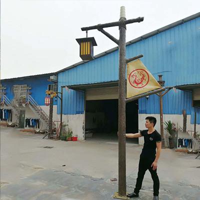 China IP65 waterproof for indoor & outdoor use decoration resin LED landscape lamp light fiberglass street lamp for sale