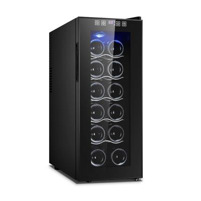 China Hotel 6/7/12 Bottle Glass Door Small Mini Electric Thermoelectric Horizontal /Built in Wine Cooler Fridge for Sale for sale