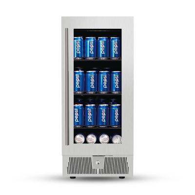 China Single-Temperature Countertop Single Glass Door Beverage Fridge for sale