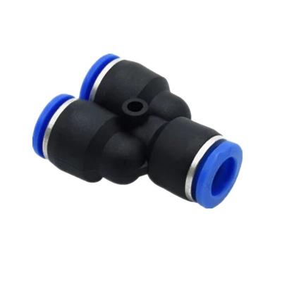 China energy & One Touch Pulling Fittings PY-4 PY4 4mm Y Quick Connecting Union Tube for sale