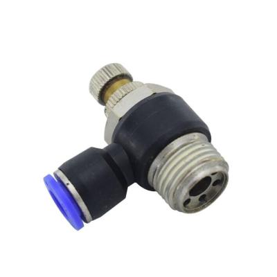 China energy & Quick Pulling Connector Exhaust Valve SL10-02 Tube 10mm Thread G1/4 Thread Pneumatic Power Control Valve Pneumatically for sale