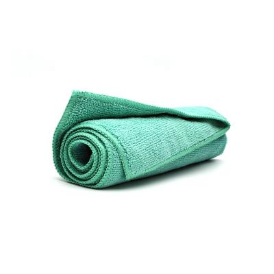 China High GSM CR MIcrofiber Green Car Wash Microfiber Towels For Auto Care for sale