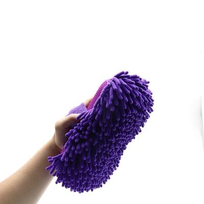 China Car CR Chenille Car Wash Sponge Wash Purple Soft For Car Washing for sale