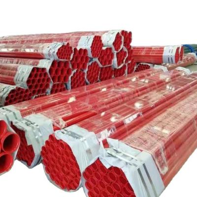 China Structure Pipe Factory Price Chinese Wear Resistant Plastic Coated Steel Pipe for sale