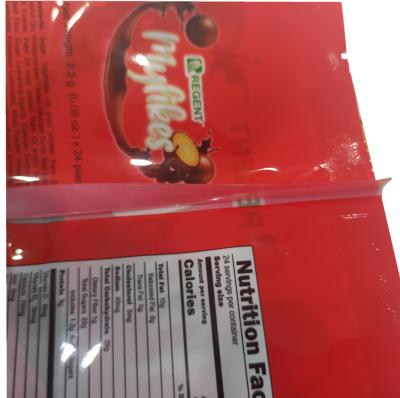 China Security Custom Printed Food Sealing Transparent Film Plastic Bags for sale