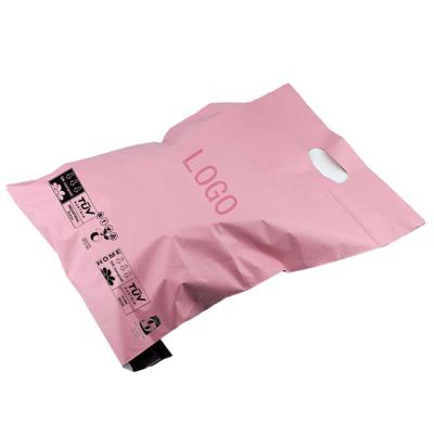 China Custom Printed Large Poly Self Seal Envelope Indonesia Logo Ads Designs Plastic Envelope Bag With Handle for sale