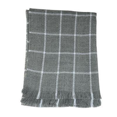 China Fashion Style Manufacturer Design 100% Professionally Acrylic Blanket Scarf For Men for sale