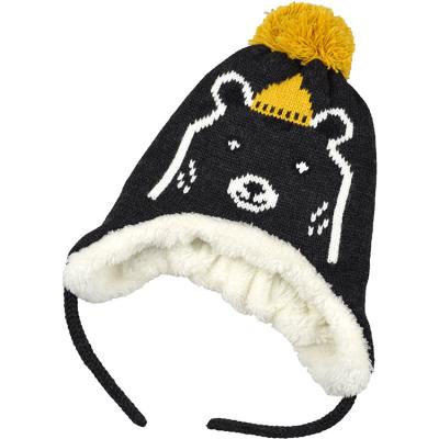 China Winter High Quality 100% Acrylic Lovely Ear Character Baby Beanie Sport Wholesale Warm Earflap Hat for sale