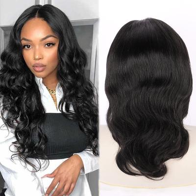 China Body Wave 4x4 HD Lace Up 1B Color 100% Cuticle Aligned Vietnamese Raw Hair Natural Body Wave Closure Wig for sale