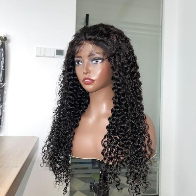 China 4x4x Wave Closure Transparent Lace Body Hd Peruvian Hair Vendors Wholesale Raw Deep Curly Hair Wig for sale