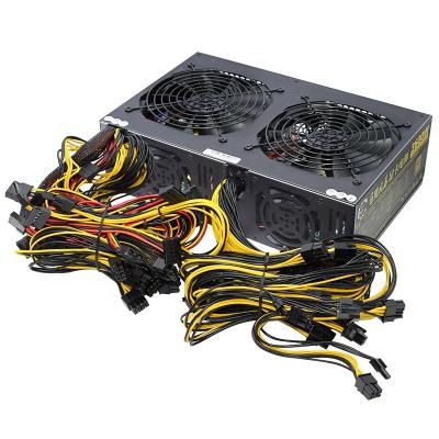 China PSU SENLIFANG ATX 3600W Power Supply Case Computer Server Power Supply Support 12PCS Desktop Video Cards 30cm*18.7cm*8.8cm for sale