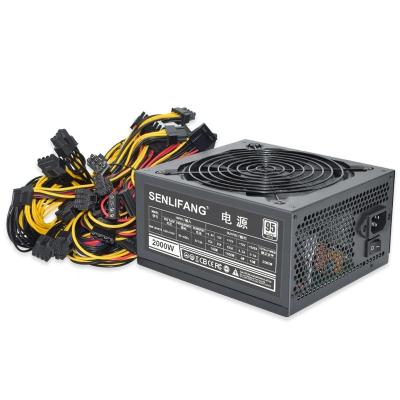 China SENLIFANG New ATX 2000W PC Power Supply Genuine Desktop Support 8 High End Graphics Cards 160V-240V In Stock 16.6*15*8.8CM for sale