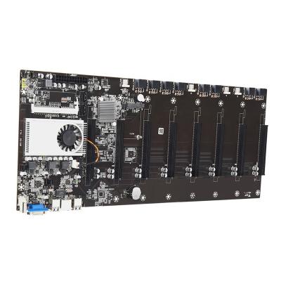 China T37 8GPU Mainboard Nano Motherboard Support With CPU Integrated VGA With Battery Support 1066/1333/1600MHz US Warehouse In Stock for sale