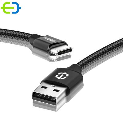 China MP3 / MP4 Player Wholesale charging cable nylon braided aluminum alloy usb cable mobile phone fast charging usb data cable type C for sale