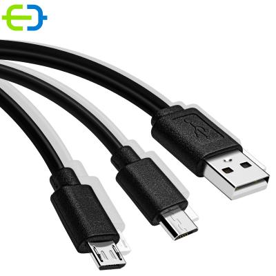 China MP3 / MP4 Player Wholesale 2 in 1 Micro 5P Charging Cable  USB Cable Mobile Phone Fast Charging USB Data Cable for sale