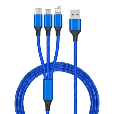 China MP3 / MP4 Player Hot sell cables usb Port Multiple usb cable  Quick Charging USB Cable Best Quality wires 3 in 1cable for sale