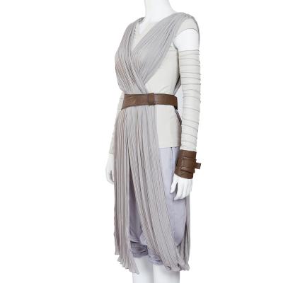 China High Quality Cotton 1:1 Reproduction Fabric Force Awaken Movie Rey Cosplay Costume for sale