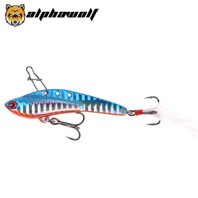 China Alpha Wolf New Lure Hard Bait Metal Lure VIB Swing Lure 6.5CM/13g 5Colors 3D Eye Lure AF-517-30 AF-517-30 for sale