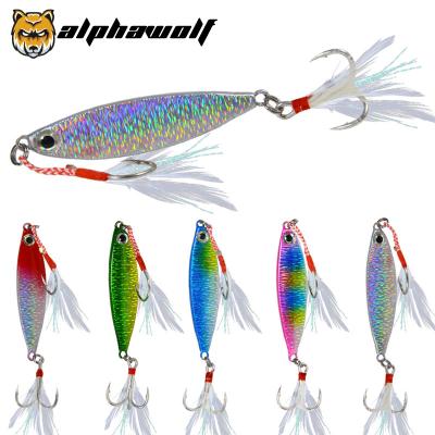 China Alpha Wolf New Arrival Distant Iron Plate Possibility VIB 4cm/7g 5 Colors Double Hook Lure Bait AF-558-7 AF-558-7 for sale