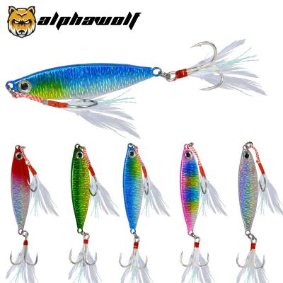 China Alpha Wolf New Arrival Iron Plate Far Possibility VIB 5.5cm/15g 5 Colors Double Hook Lure Bait AF-558-15 AF-558-15 for sale