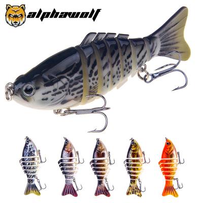 China New Alpha Wolf Hard Bait 7 Section Fish Bionic Fish 16g/10cm Multisection Pencil Lures AF-285 AF-285 for sale