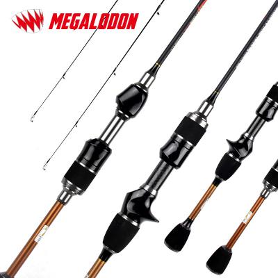 China 2 Sections Fishing Rod Megalodon New 100% Sensitive Super Soft Low Speed ​​Optional 2Tips Carbon Fiber Fishing Rod 1.68M/1.8M for sale