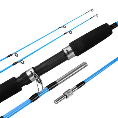 China Glass Alpha Wolf [Blue Whale] 2022 New Fiberglass Lure Rod 2Rod Tip Power: M+MH Action: F 1.5m/1.8m/2.1m Super Hard Fishing Weight: 8kg for sale