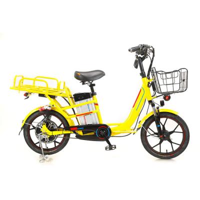 China New Aluminum Alloy Steel Lightweight Long Life Foldable Adult Yellow Electric Bike for sale