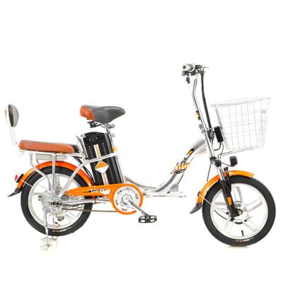 China 48v10ah Aluminum Alloy Li-ion Battery 16 Aluminum Alloy Folding Electric Car Electric Bicycle for sale