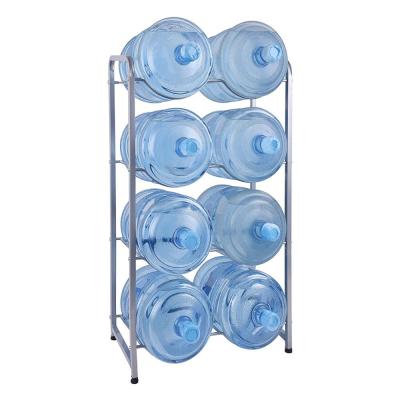 China Supermaket Large Capacity 8 Bottles Metal Tube Detachable Water Bottle Holder for sale