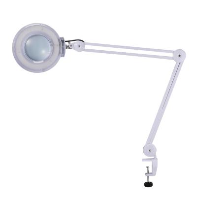 China Lighting Amplification Folding Stand Led Magnifying Lamp Magnifying Lamp Desktop Magnifying Light with Professional Lens for Living Room for sale